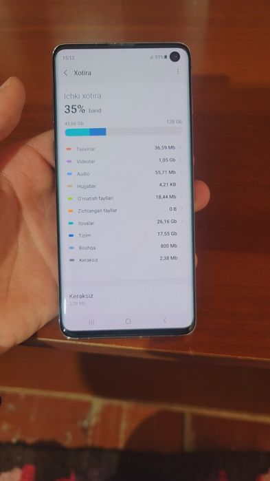 Samsung S10 holati ideal