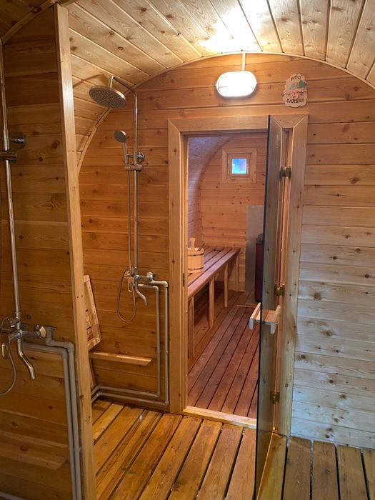 Семейная баня на дровах