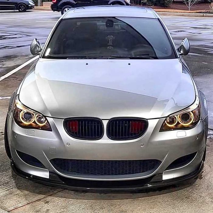 Lip Prelungire Bara Fata M BMW E60 E61 2005-2010 Extensie Negru Lucios