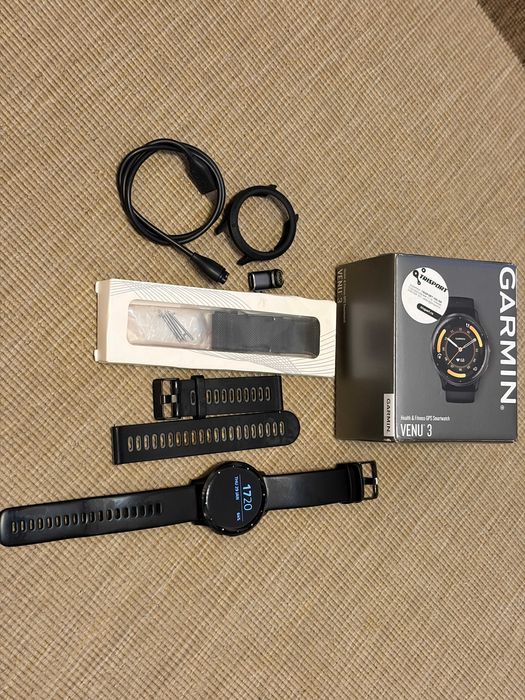 Smart watch Garmin Venu 3 Black accesorii factura garantie mai 2026
