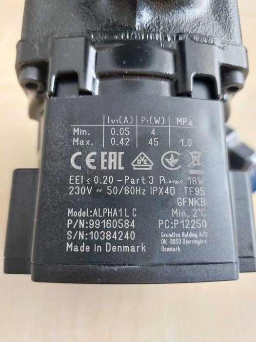 Pompa de circulatie GRUNDFOS ALPHA 1 L  32-60 180