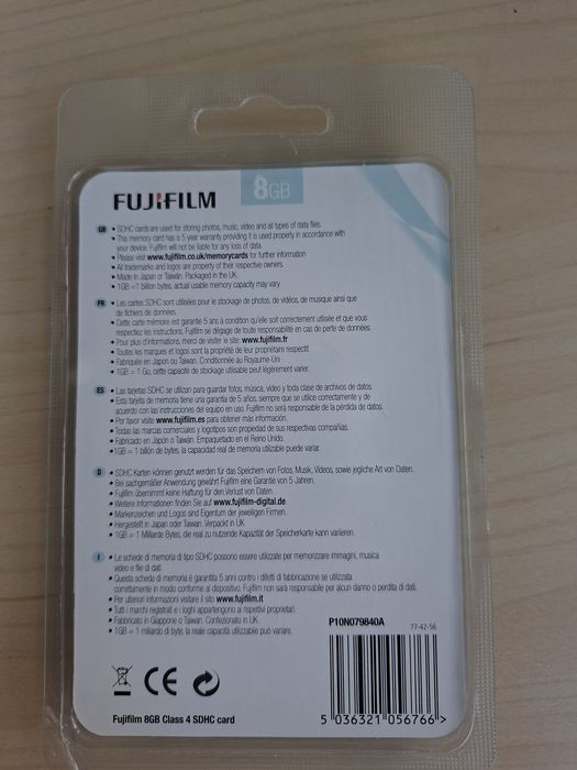 Card Sdhc 8 Gb Fujifilm