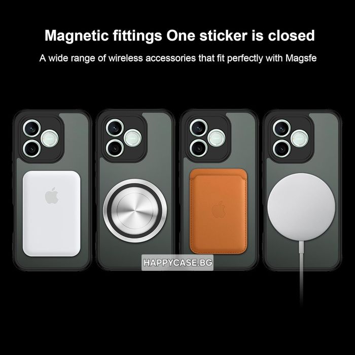 Apple iPhone 18 Pro Max / 18 Pro / 17 Pro Max / 17 Pro / FROSTED MAGSAFE Матов кейс гръб