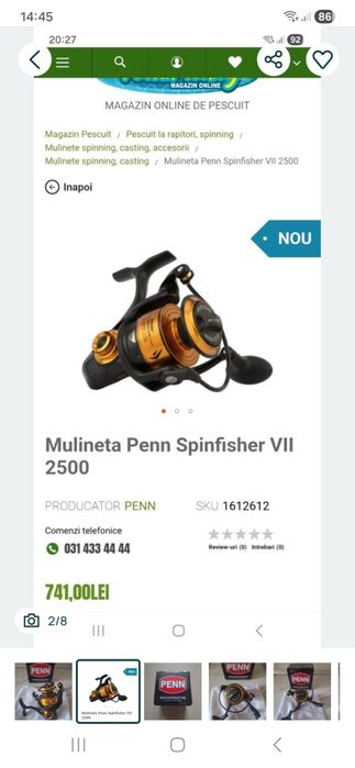 Mulineta Penn Spinfisher VII