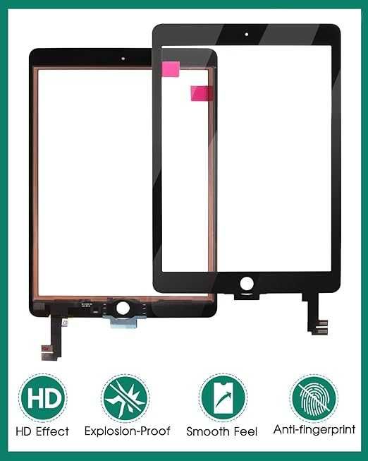 SRJTEK  Комплект за смяна на сензорен екран  за iPad Air 2