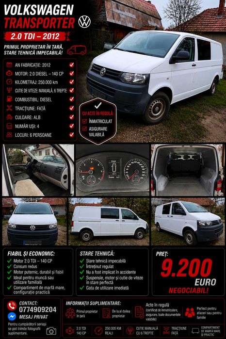 VOLKSWAGEN Transporter 2012 — imagine 2