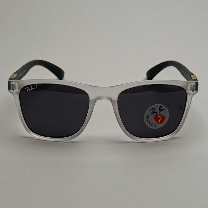 Слънчеви очила с Поляризация Wayfarer Унискес Бели Черни UV400 CE Ултра леки и удобни