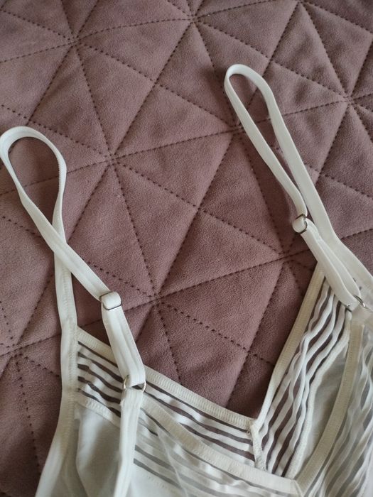 HANRO бяло боди, XS/XXS