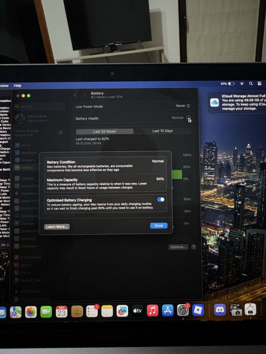 Laptop Apple Macbook Air M1 8GB, SSD 256gb