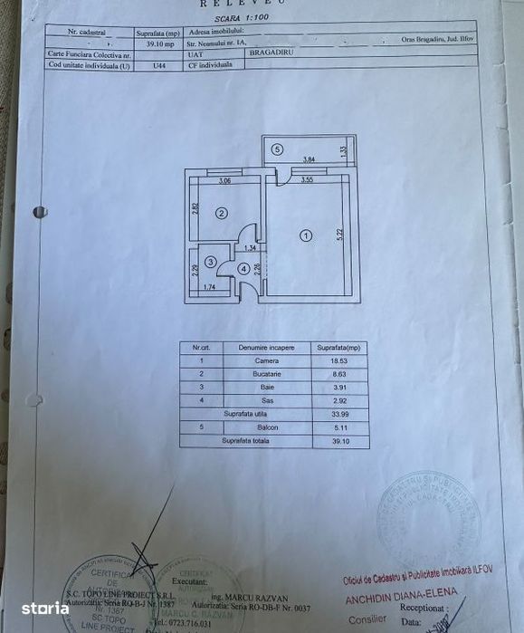 Vanzare Garsoniera strada Neamului-Bragadiru