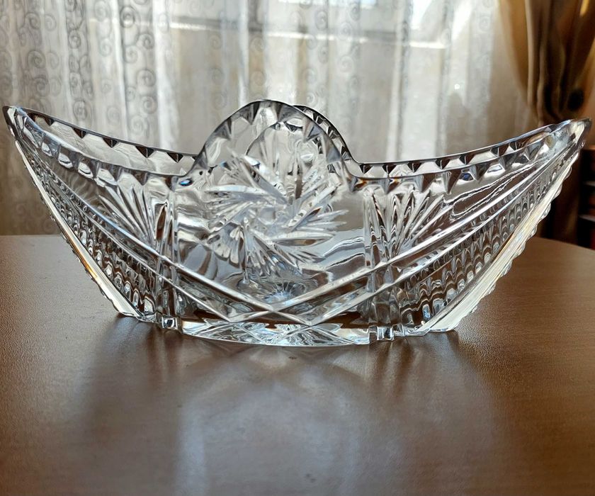 Салатник "Ладья"хрустальный