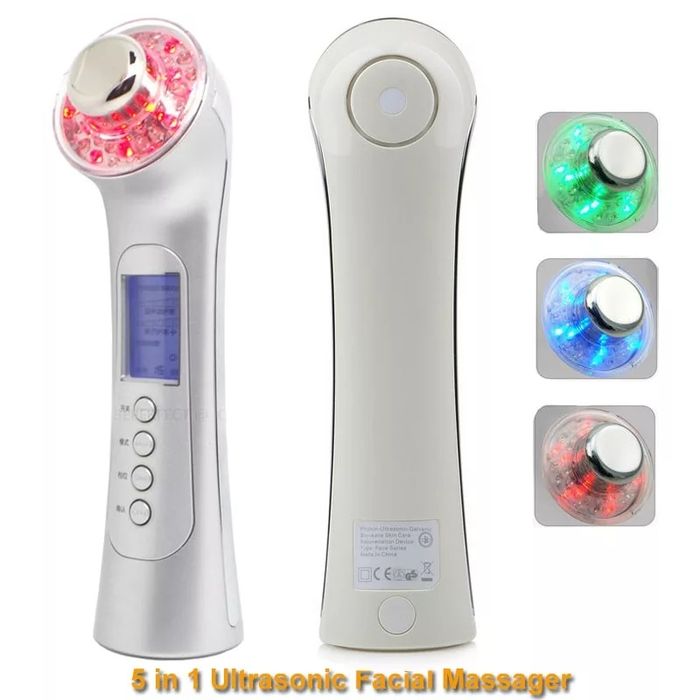 Ултразвуков апарат с фотон LED Акне бръчки подмладяване петна масаж