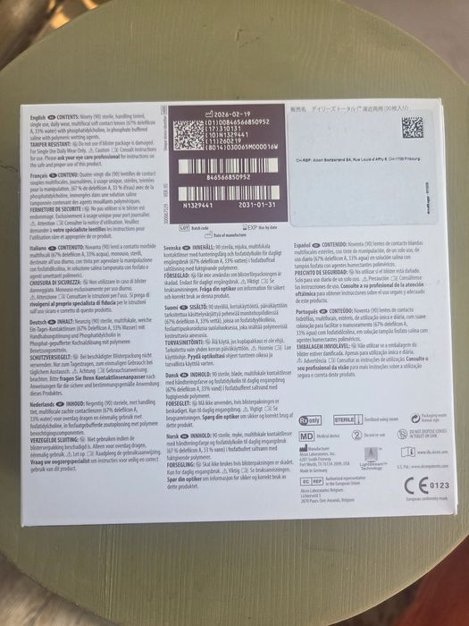 Lentile de contact Alcon Dailies Total 1 Multifocal – 90 bucăți – sigilate