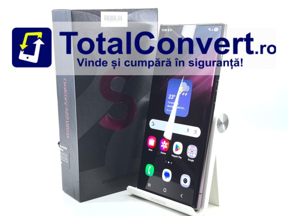 Samsung S22 Ultra 128GB Burgundy 8GB, Garantie 24 luni | #R93596
