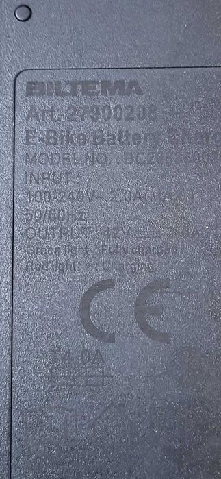 BILTMA Incarcator Bicicleta 42V-2A fuctional