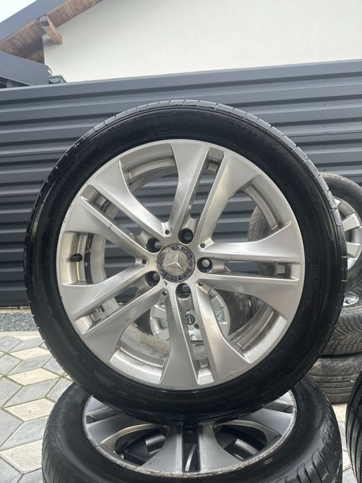 Jante aliaj Mercedes 5 x 112 + cauciucuri 235 / 45 / R17 Et 45 7.5 j
