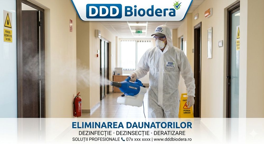 DDD Biodera oferă servicii profesionale dezinsecție dezinfecție deratizare
