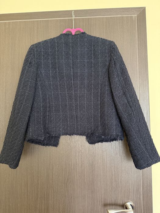 Късо сако от туид Mango, XS