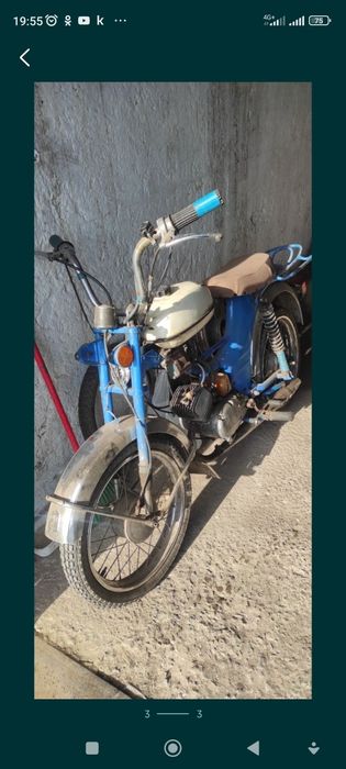 Мопед без двигателя,и фары перед