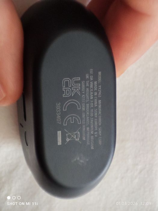 Безжични слушалки Sony - WF-1000XM5, TWS, ANC, черни