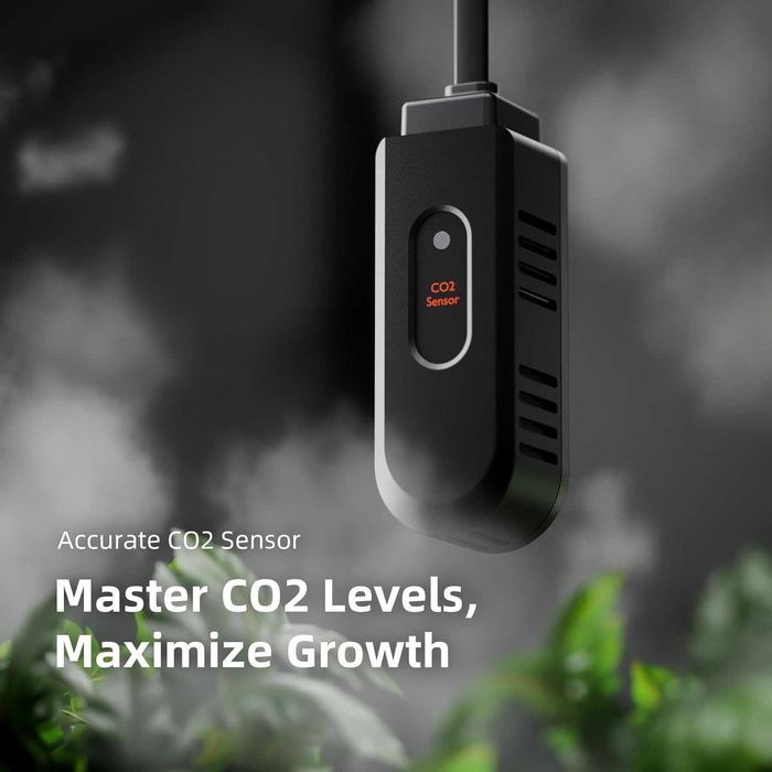 Senzor 4 in 1 Spider Farmer GGS Sensor Pro Kit Monitorizare VPD PPFD CO2 Temperatura Umiditate Control Precizie Grow Tent Agricultura Indoor Nou