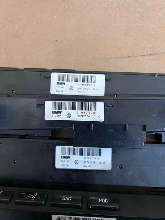 Butoane consolă BMW E39 încălzire scaune, scaune active, ASC DSC PDC