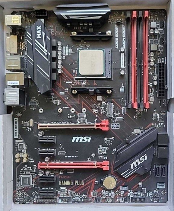 Комплект MSI B450 GAMING PLUS + AMD Ryzen 5 5500