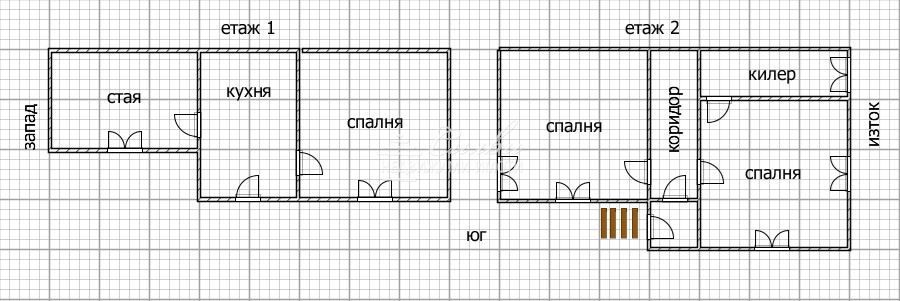 Самостоятелна двуетажна ТУХЛЕНА къща - гр.Нови Пазар!
