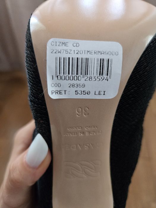 Cizme Casadei originale, noi, mărimea 36