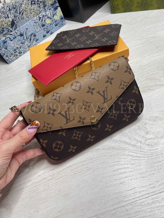 Geanta Louis Vuitton - Reverse Felicie Bicolora