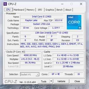 Процессор Intel Core i5-13400