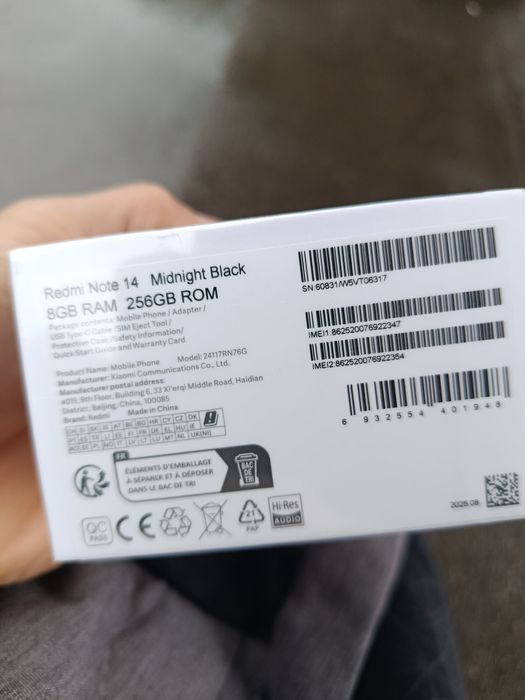 Redmi note 14 8/256