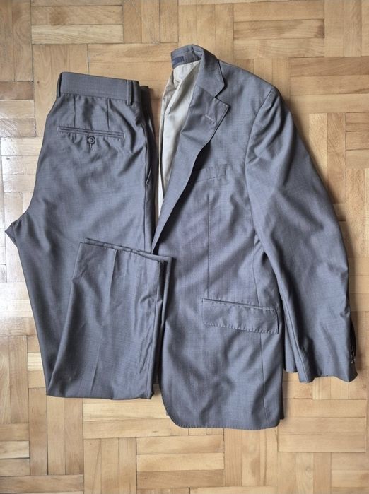 Costum de lux Joop!, Lână Super 120, Croială Modernă, Gri/Maro - 50