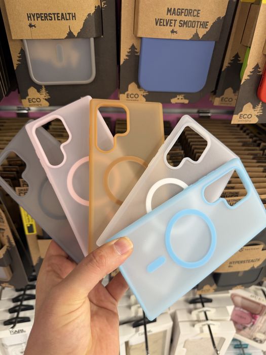 Samsung Galaxy S24 Ultra,Samsung Galaxy S23 Ultra матиран MAGSAFE гръб