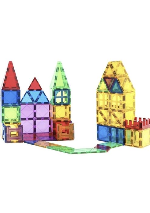 Magnetic Tiles - 120 piese magnetice MagPlayer – 7.5 cm