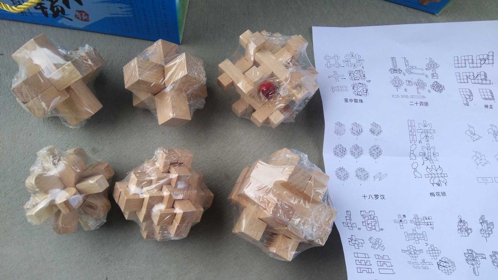 6в1 Шест от най-известните логически дървени игри главоблъсканици