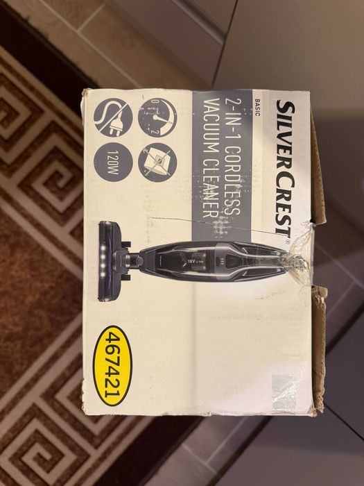 Безкабелна вертикална прахосмукачка 2-в-1 SilverCrest