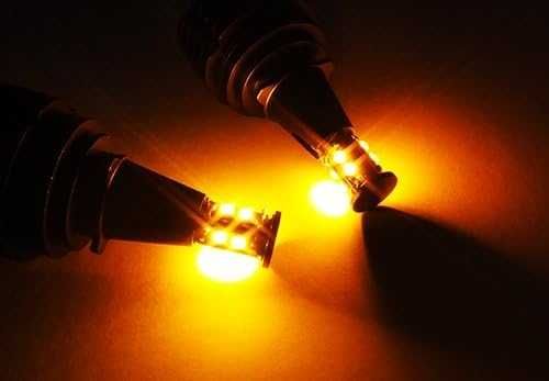 Комплект H8 LED Angel Eyes 40W крушки за BMW CANBUS оранжева светлина