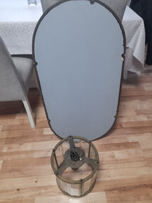 Старо ретро огледало и абажур