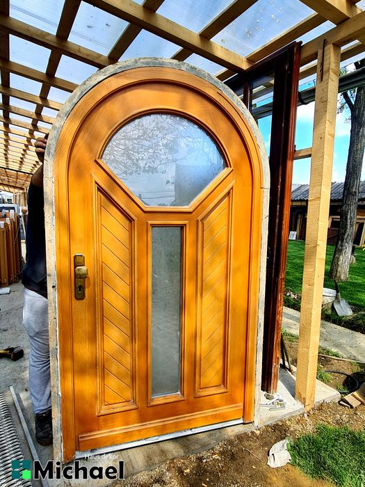 Usa intrare boltita,lemn masiv,Austria(Johann 4891)