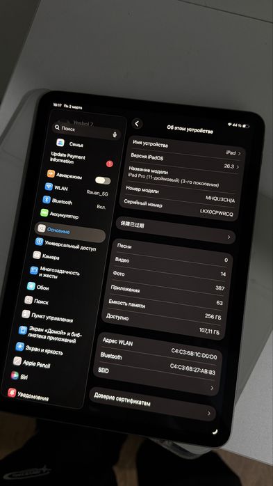 Apple iPad Pro 11" 2021 (M1) 256GB