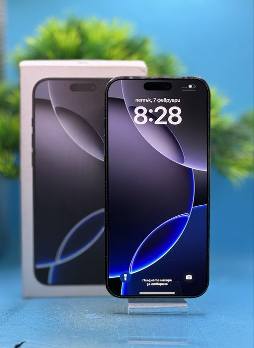 ГАРАНЦИОНЕН!!! Apple iPhone 16 Pro Max, 256GB, 5G, Black Titanium