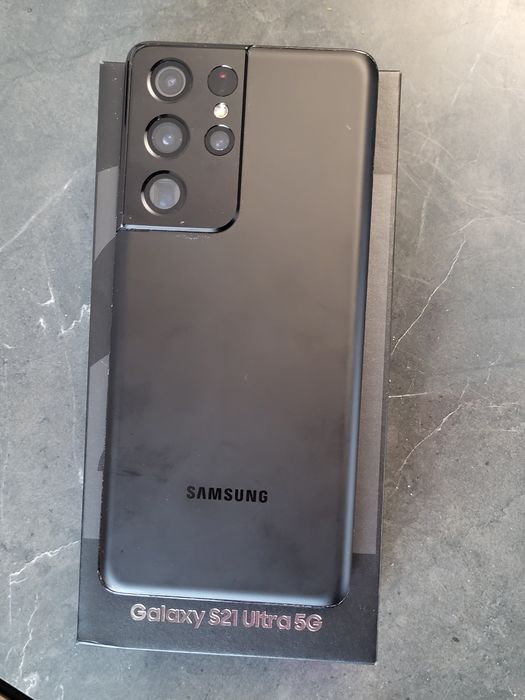 Samsung S21 ULTRA 5G 256GB 12GB RAM Black Phantom, Dual Sim ,impecabil în cutie