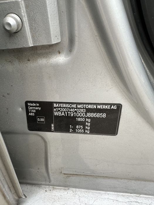 Stop bară haion BMW seria1 F20 2015 A83 Silver