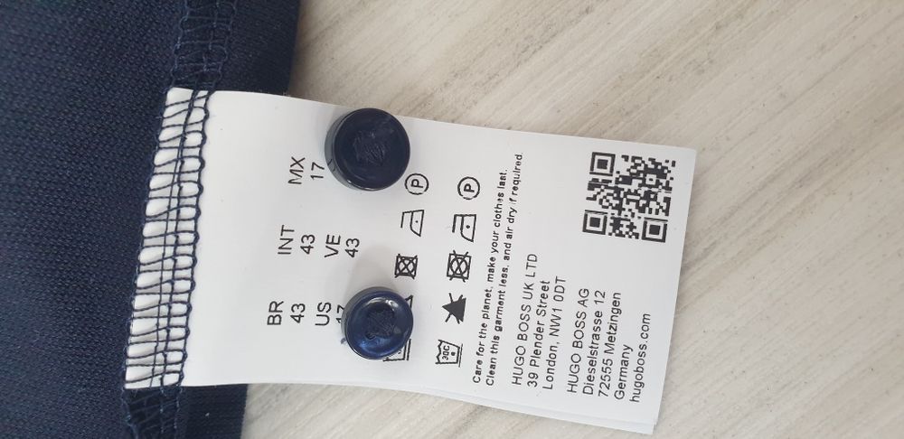 Hugo Boss Regular Fit Mens Size - 43 /17/ XL НОВО ОРИГИНАЛ! Мъжка Риза