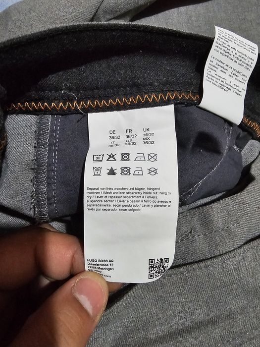 Hugo Boss Slim – мъжки елегантен панталон, сив