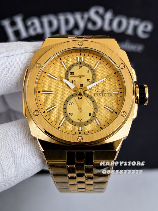 INVICTA Sea Vulture Gold 46 mm, Инвикта нов мъжки часовник