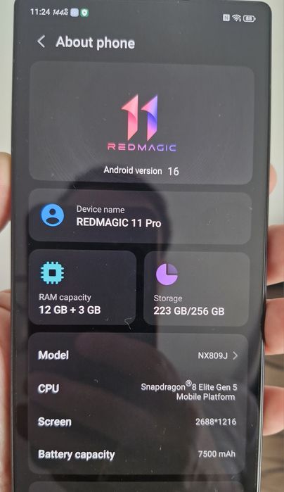 Продам новый Redmagic 11 pro 12/256GB