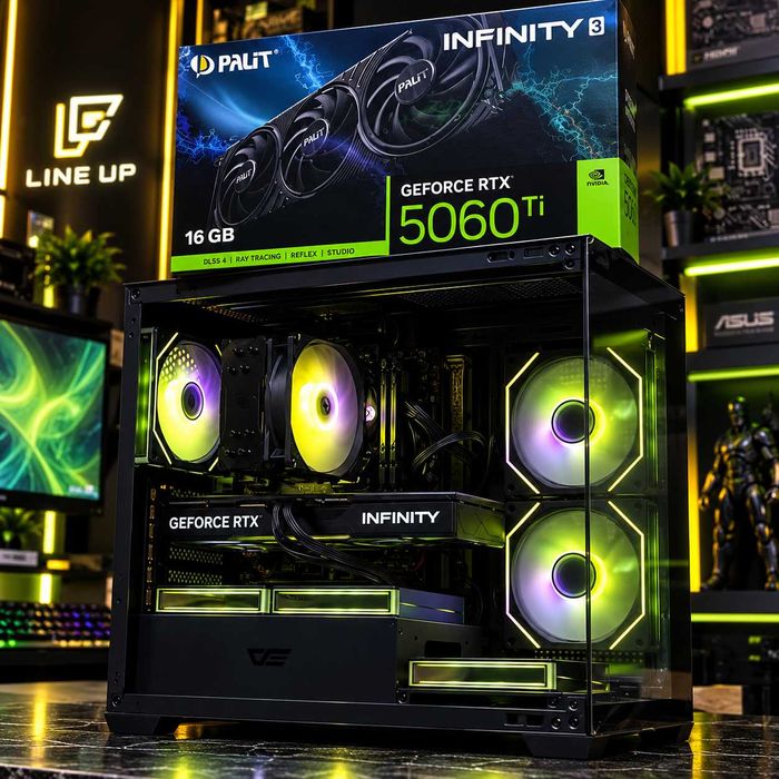 Игровой Компьютер ПК i5 14400f / RTX 5060TI 16GB / DDR4 32GB