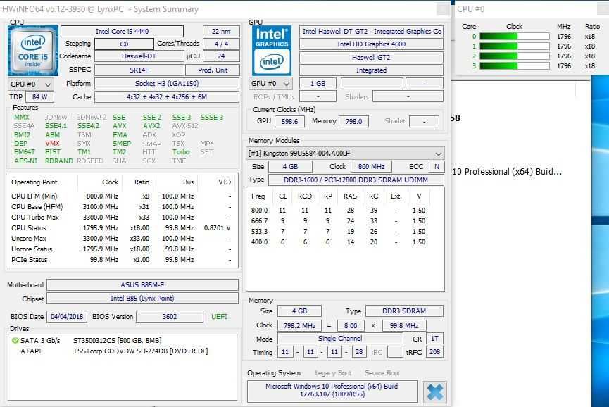 Procesor Intel Core i5-4440,3,10Ghz Turbo 3,30Ghz,Socket 1150,Haswell